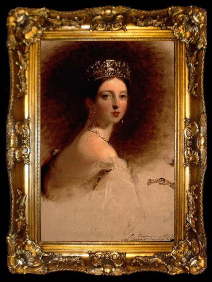 framed  Thomas Sully Portrait of Queen Victoria (study), ta009-2